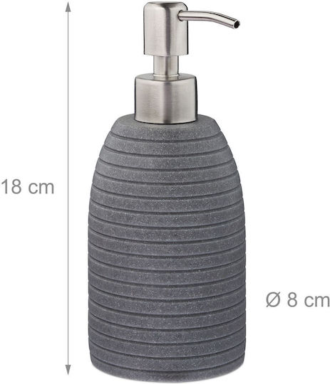 Relaxdays Dispenser Κουζίνας Πλαστικό Γκρι 300ml