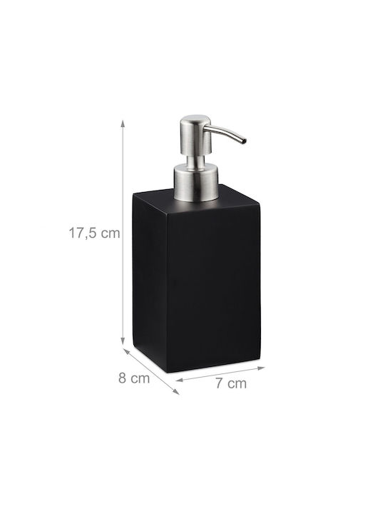 Relaxdays Dispenser Κουζίνας Πλαστικό Μαύρο 300ml