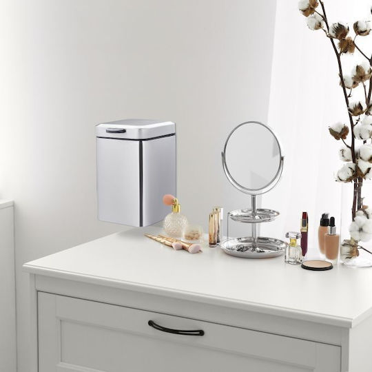 Relaxdays Inox Perie de toaletă 3lt Gri