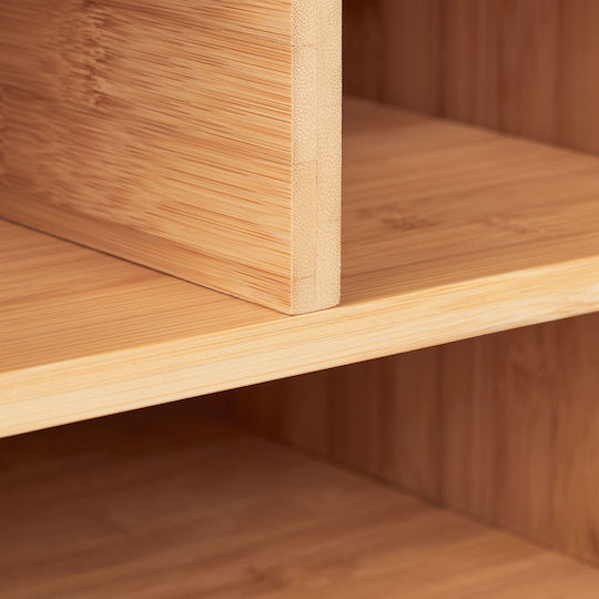 Bamboo Desk Organizer Printer Stand 22 X 40 X 30 Cm