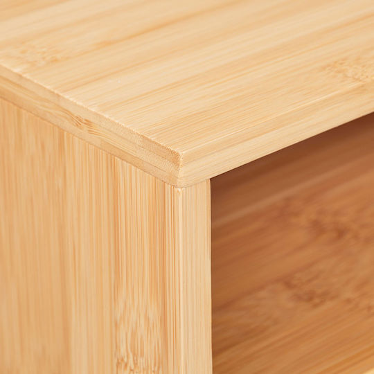 Bamboo Desk Organizer Printer Stand 22 X 40 X 30 Cm