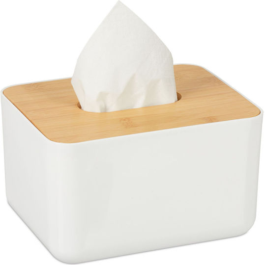 Relaxdays Tissue-Halter Beige 17x13x10cm 10027746 Relaxdays Tissue-Halter Beige 17x13x10cm 10027746