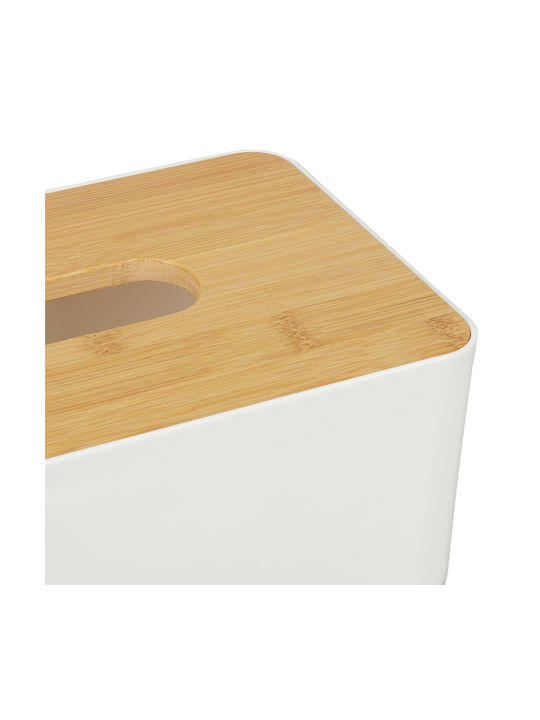 Relaxdays Χαρτοπετσετοθήκη Ξύλινη Λευκή 10x23x13cm 10041604_49