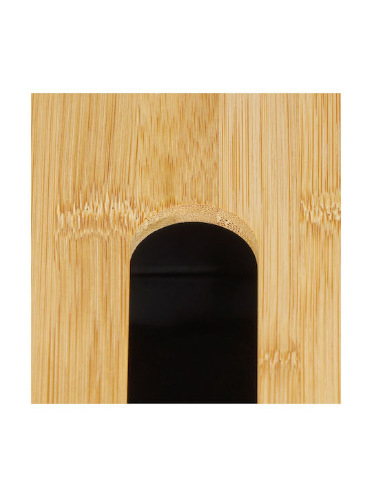 Relaxdays Wooden Napkin Holder Black 10x26x14cm 10034289
