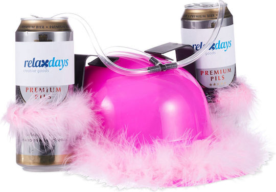 Pink Beer Drinking Hat Relaxdays
