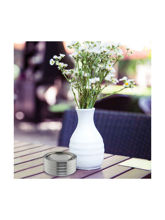 Windproof Ashtray Lid Made Stainless Steel Relaxdays