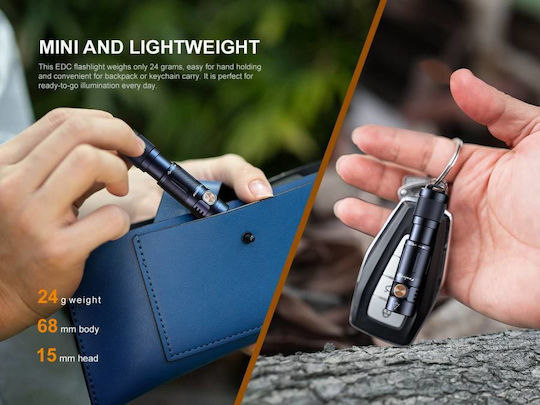 Fenix Επαναφορτιζόμενος Φακός LED IP68 με Μέγιστη Φωτεινότητα 400lm
