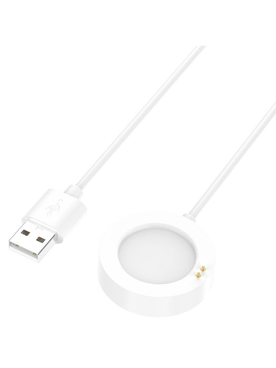 Techsuit Wearable Charger Xiaomi Watch S4/2/S3/H1/Watch2 Pro/Watch S2 Whiteς