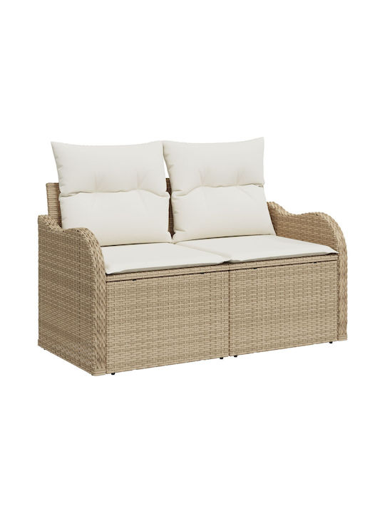Tree-Seater Sofa Outdoor Rattan with Pillows 55x62x69cm