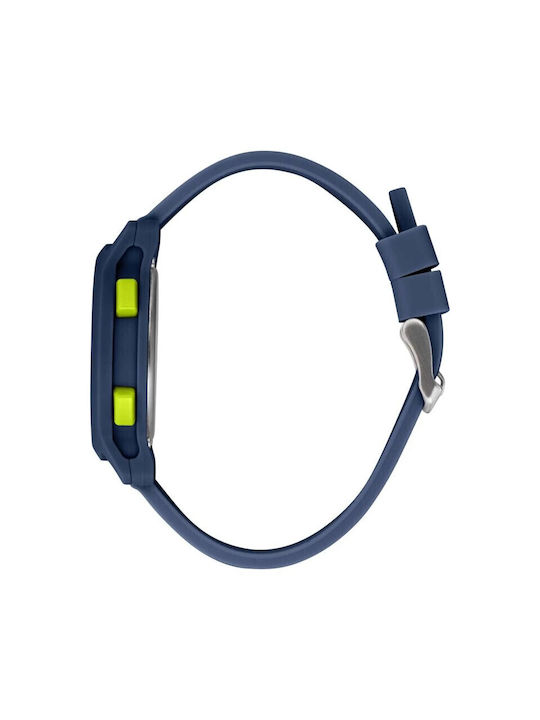 Sector Digital Men's Watch Battery with Blue Rubber Strap
