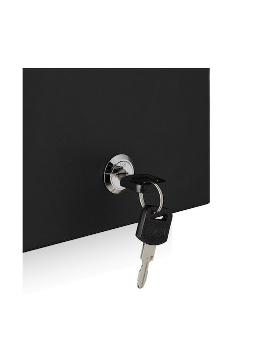 Wall Ashtray Volume 0.8 L Lock Key 32 X 15 X 6 Cm