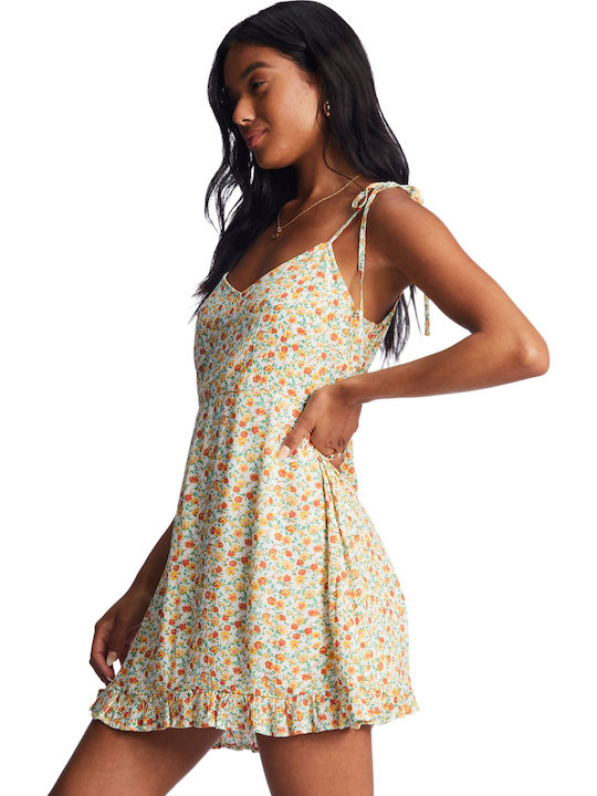 HEART BREAKER DRESS SALT CRYSTAL Καλοκαιρινό Mini Φόρεμα Λευκό