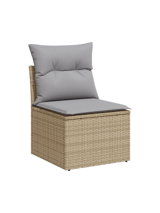 Tree-Seater Sofa Outdoor Rattan with Pillows 55x62x69cm