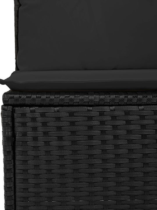 Tree-Seater Sofa Outdoor Rattan with Pillows 55x62x69cm