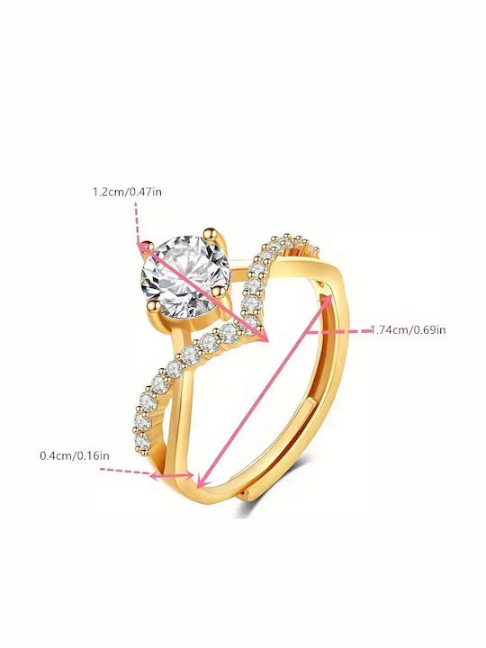 Women's Gold Plated Silver Ring Women's Gold Plated Silver Ring