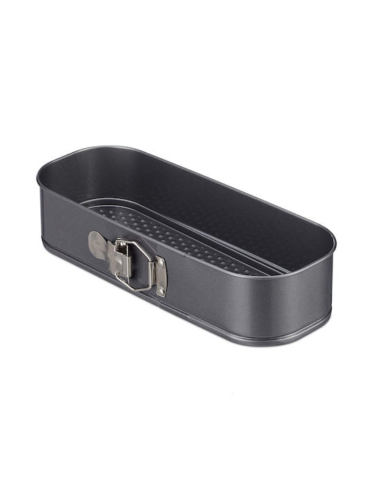 Relaxdays Formă de Patiserie pentru Chec Pătrat cu Bază Detașabilă 31x12x7buc 1buc