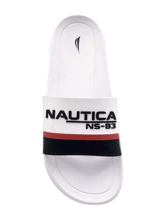 Men's White Slides