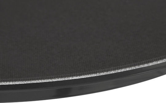 Relaxdays Round Serving Tray Non-slip in Black Color 28cm 10043117 3pcs