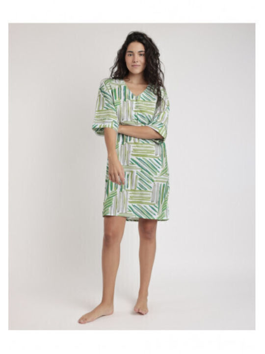 Admas Women's Dress Beachwear Green