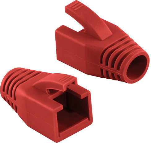 Set Capace Protectoare Conector Logilink Mp0035r Rj-45 Utp Ftp Sftp Cablu Cat6 Plastic 50 Bucăți Roșu