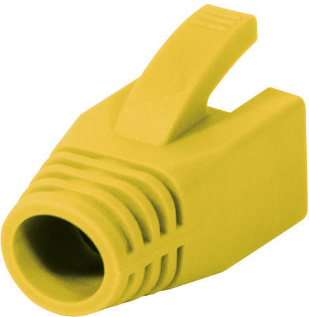 Set Capace Protectoare Conector RJ-45 Logilink Mp0035y UTP FTP SFTP Cat6 Masculin RJ-45 Plastic 50 Bucăți Galben