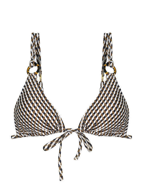 Triangle Bikini Top Multicolor
