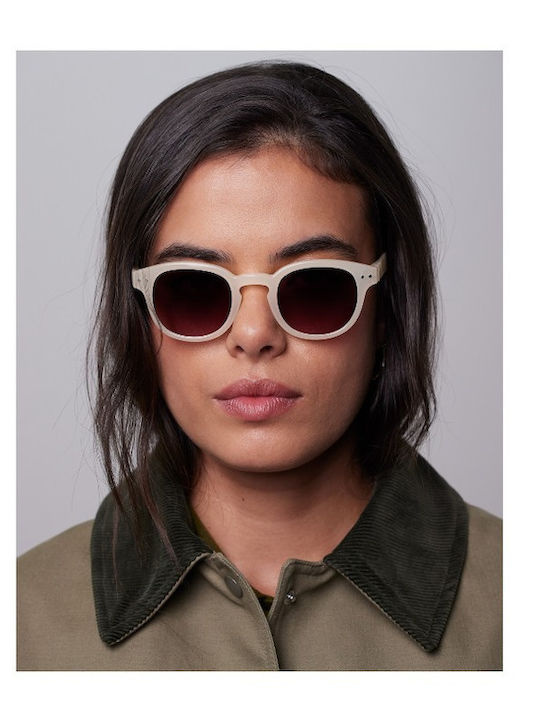 Izipizi Sunglasses Beige with Acetate Frame & Brown Lens Izipizi Sunglasses Beige with Acetate Frame & Brown Lens