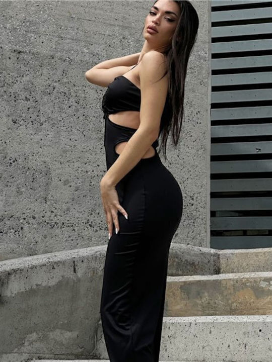 Rochie De Vară Midi De Seară Neagră