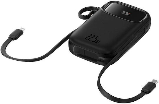 Baseus Qpow Pro+ Power Bank 20000mAh 22.5W με Θύρα USB-A και Θύρα USB-C Power Delivery / Quick Charge 3.0 Μαύρο