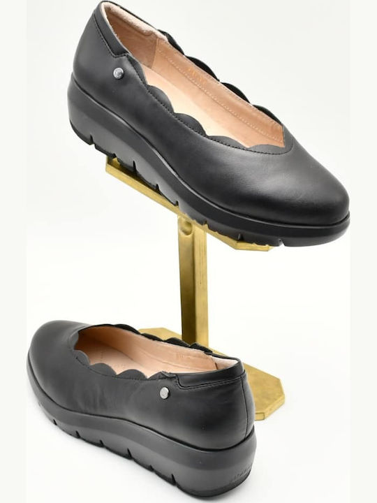 Δερμάτινα Γυναικεία Loafers σε Μαύρο Χρώμα