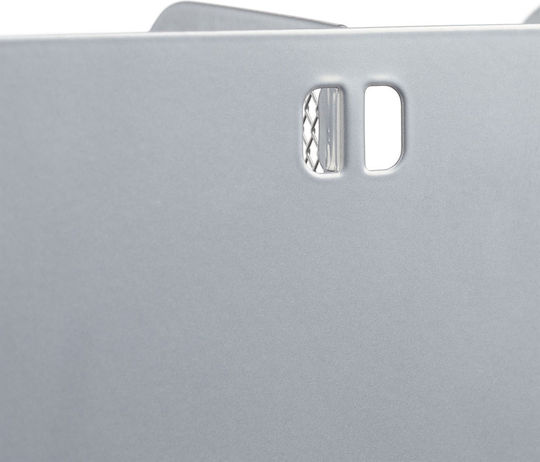 Dokumentenhalter 2 Fächer Metall Silber 31,5 x 14,3 x 25 cm