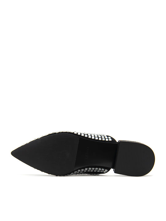 Viola 16 Suede Mules with High Heel in Silver Color