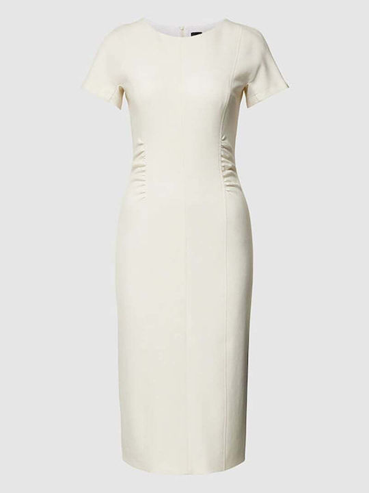 Summer Mini Dress with Tearing Ecru