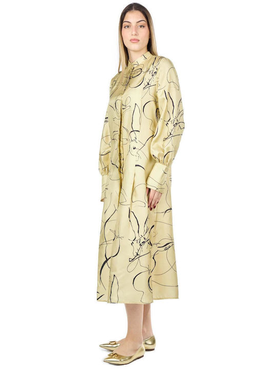 Midi Kleid Beige
