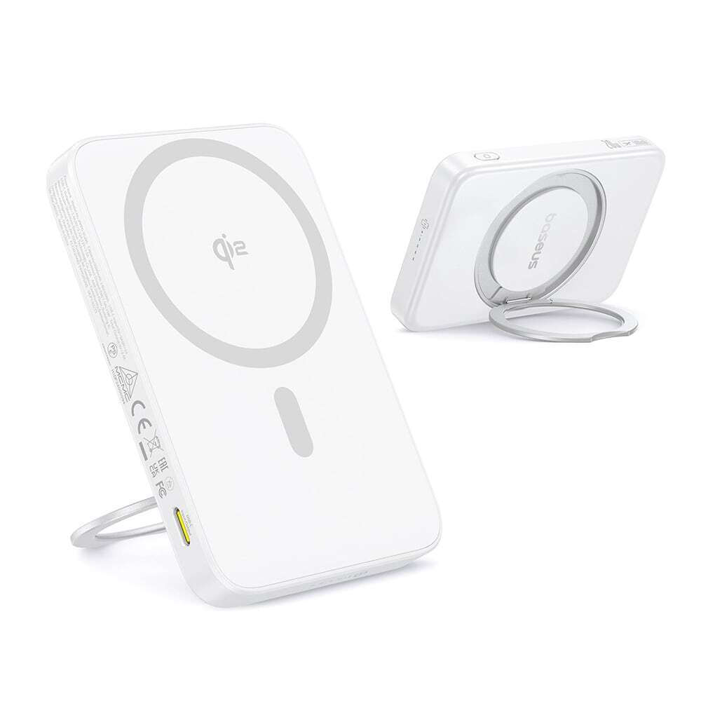 Baseus PicoGo MagSafe Power Bank 5000mAh 20W με Θύρα USB-C Λευκό (P10076800213-01)
