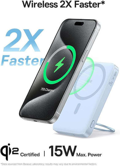 Baseus PicoGo MagSafe Qi2 Power Bank 5000mAh 20W με Θύρα USB-C Power Delivery Μπλε