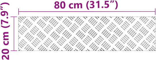 vidaXL Υλικό Δαπέδου για Σκαλοπάτια 80x20x20εκ. 2τμχ