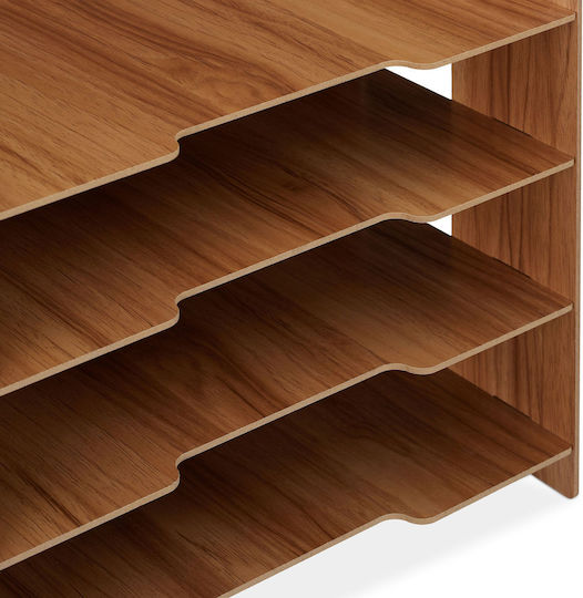 Document Organizer Support Desk Made Mdf Dimensions 27 X 32.5 X 25 Cm Brown Relaxdays