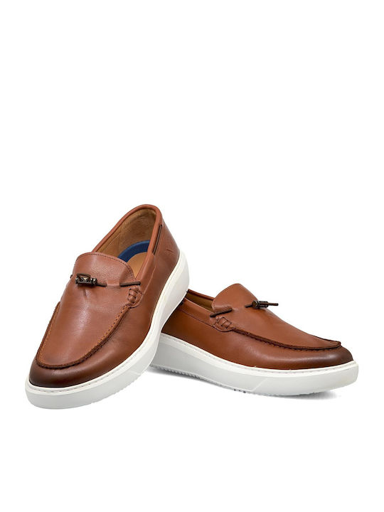 Versace Leder Herren Freizeitschuhe Tabac Braun