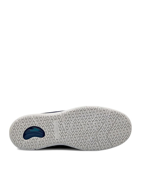 Leder Herren Freizeitschuhe Blau