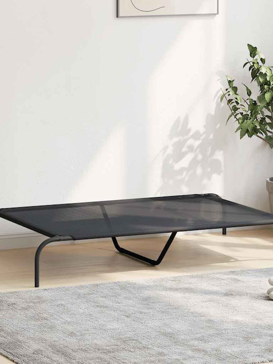 vidaXL Elevated Dog Bed Black 130x80cm vidaXL Elevated Dog Bed Black 130x80cm