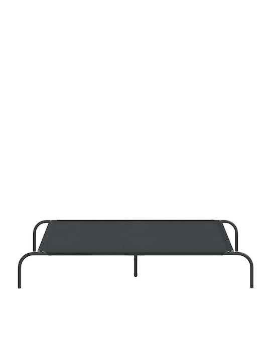 vidaXL Elevated Dog Bed Black 130x80cm