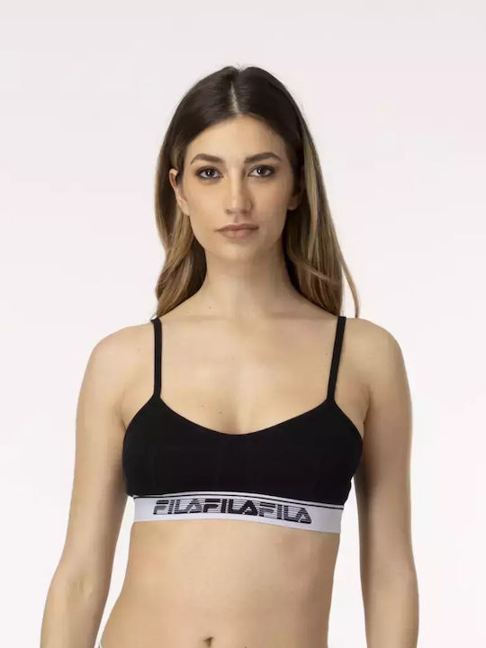 FILA Women's Bra without Padding Black