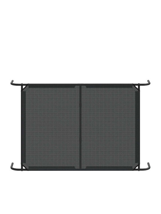vidaXL Υπερυψωμένο Κρεβάτι Σκύλου Μαύρο 130x80εκ.