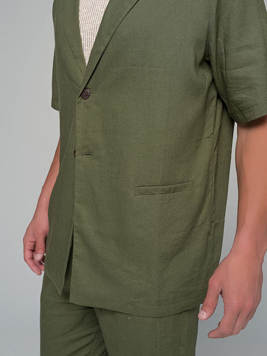 Caviar Hose in Entspannter Passform Khaki