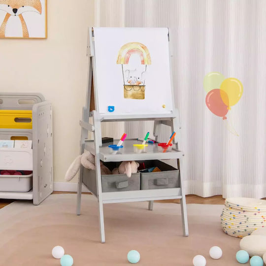 Costway Kids Magnetic Board / Markerboard 34.3x34.3x101.6cm