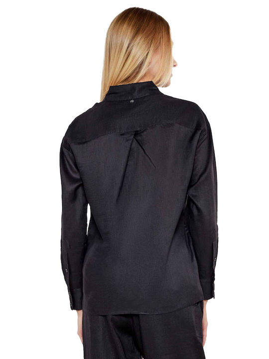 Women's Long Sleeve Shirt Black