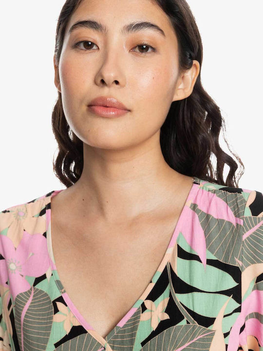 Summer Mini Shirt Dress Floral