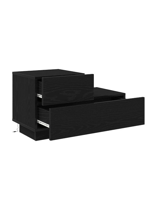 Nachttisch Black oak 70x36x40.5cm