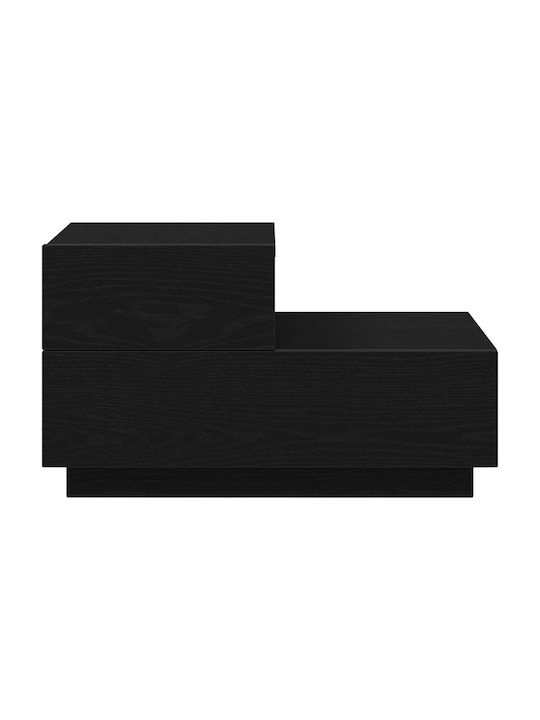 Nachttisch Black oak 70x36x40.5cm